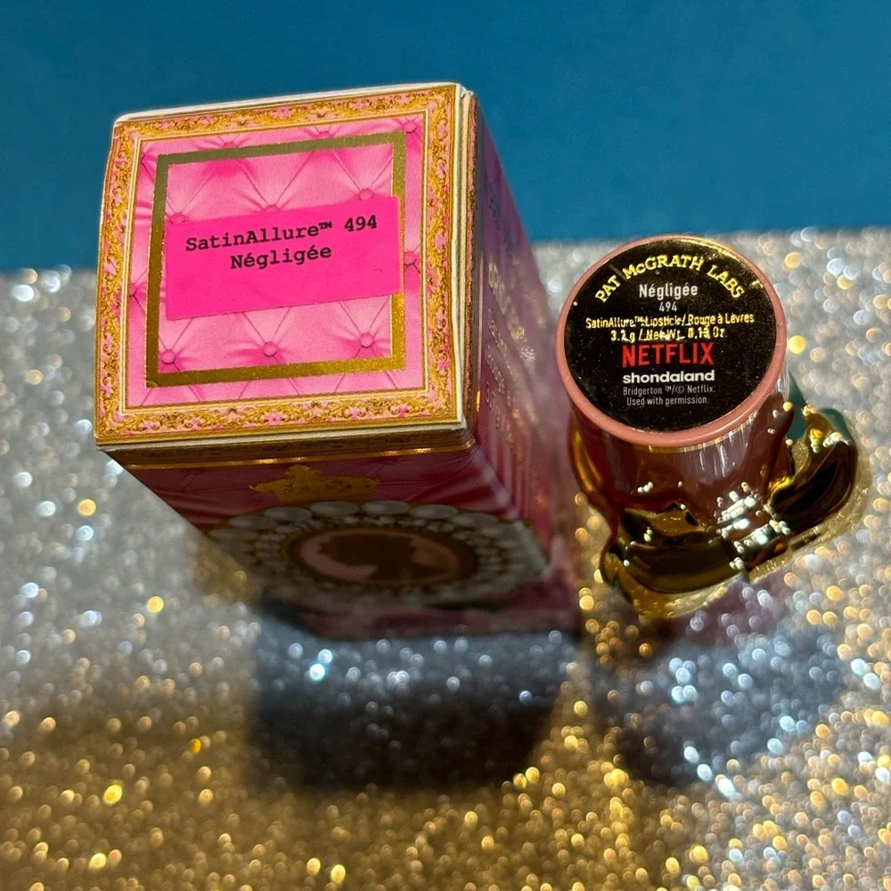 BNIB! Limited Edition! Pat McGrath Labs X Bridgerton Lipstick in NEGLIGEE 494